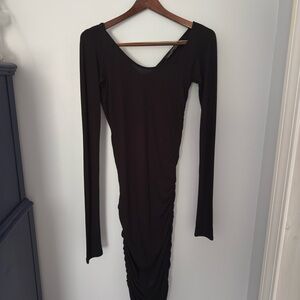 All Saints Black Long Sleeve Dress
